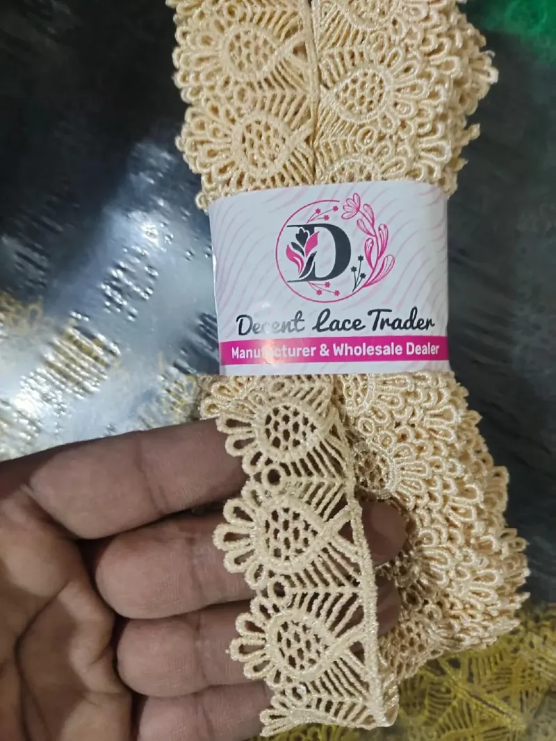 Center Patti Lace guipure lace design CENTER-PATTI-016, width about 4 – 6 cm (1½ – 2½ inches)