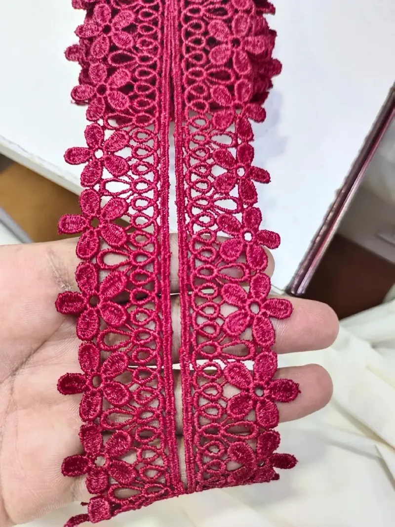Center Patti Lace guipure lace design CENTER-PATTI-070, width about 4 – 6 cm (1½ – 2½ inches)