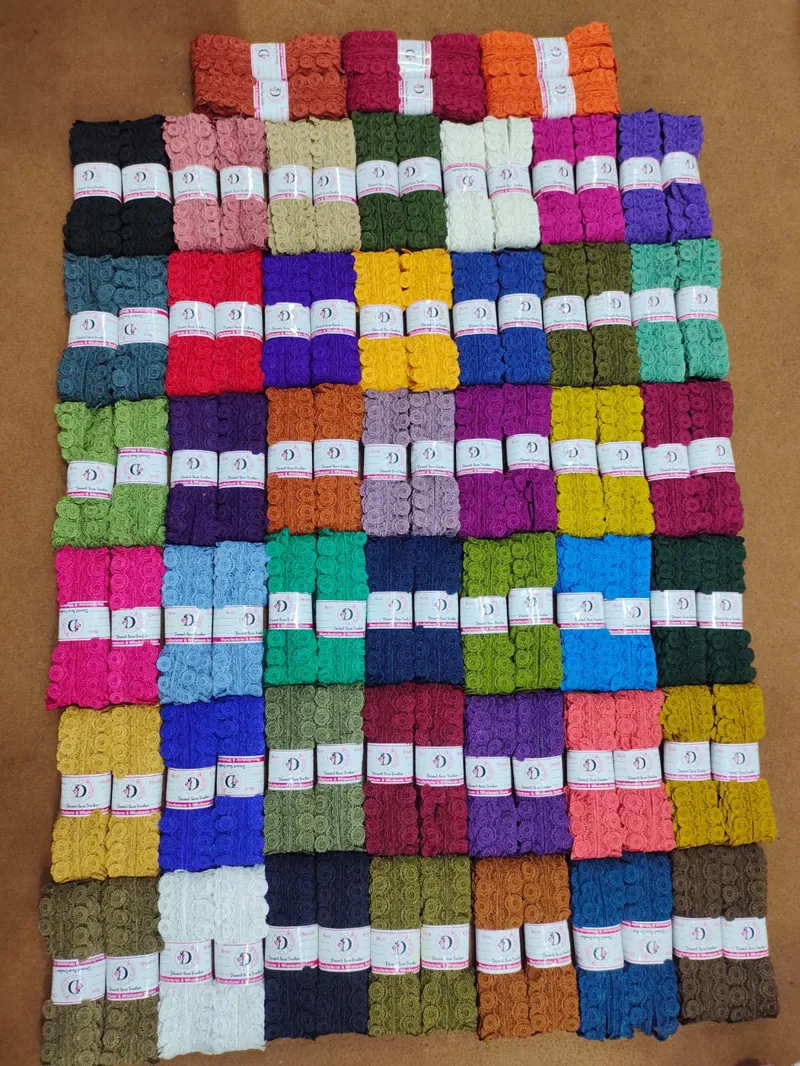Guipure lace rolls in a full colour range