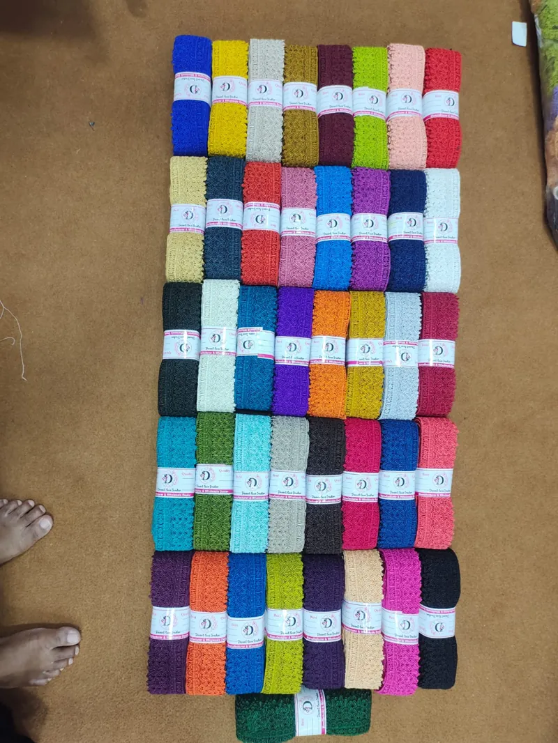 Guipure lace rolls in a full colour range
