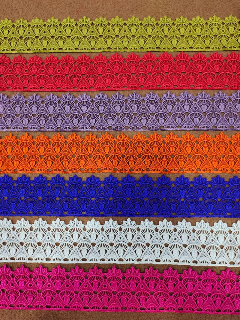 Medium Size Lace guipure lace design DL-M09, width about 2 – 5 cm (1 – 2 inches)