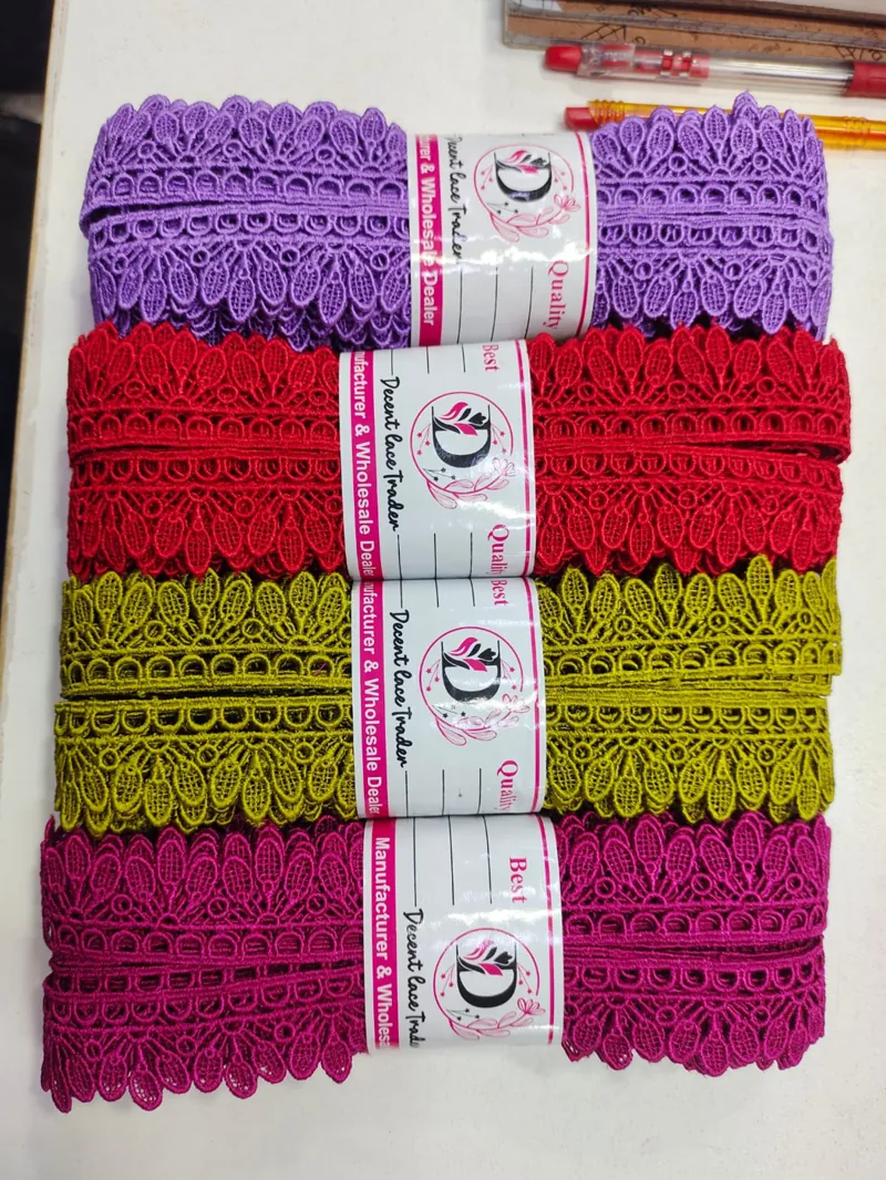 Medium Size Lace guipure lace design DL-M28, width about 2 – 5 cm (1 – 2 inches)