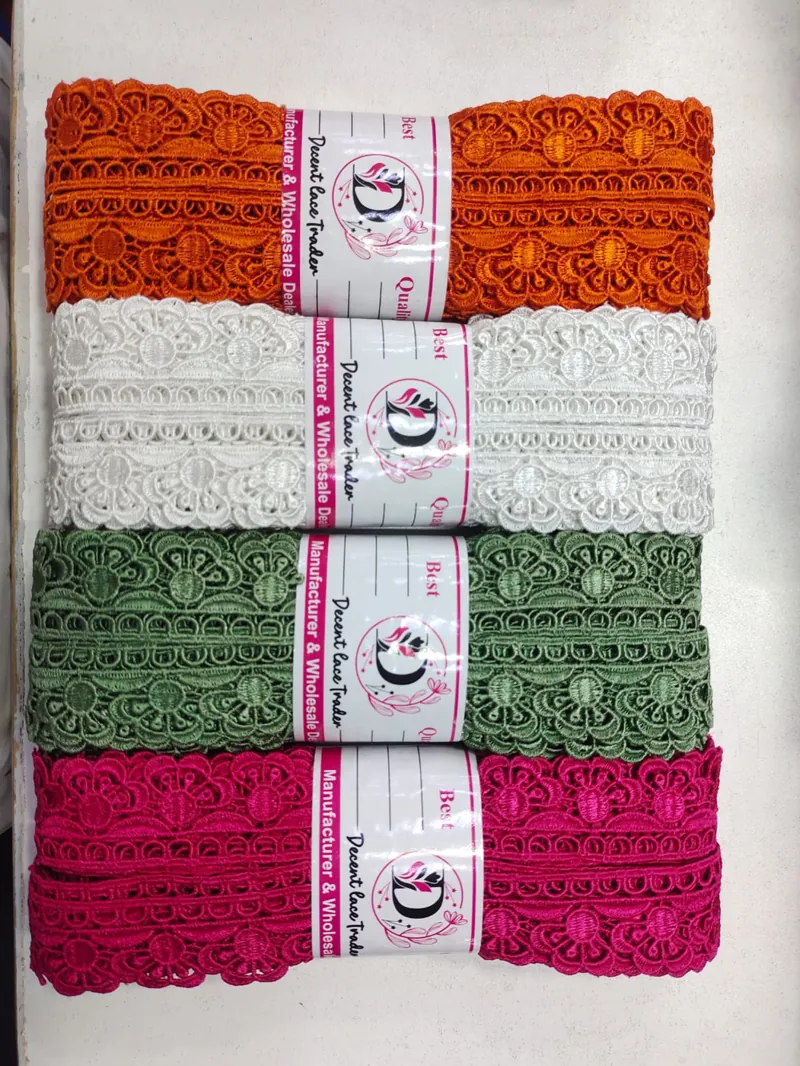 Medium Size Lace guipure lace design DL-M29, width about 2 – 5 cm (1 – 2 inches)