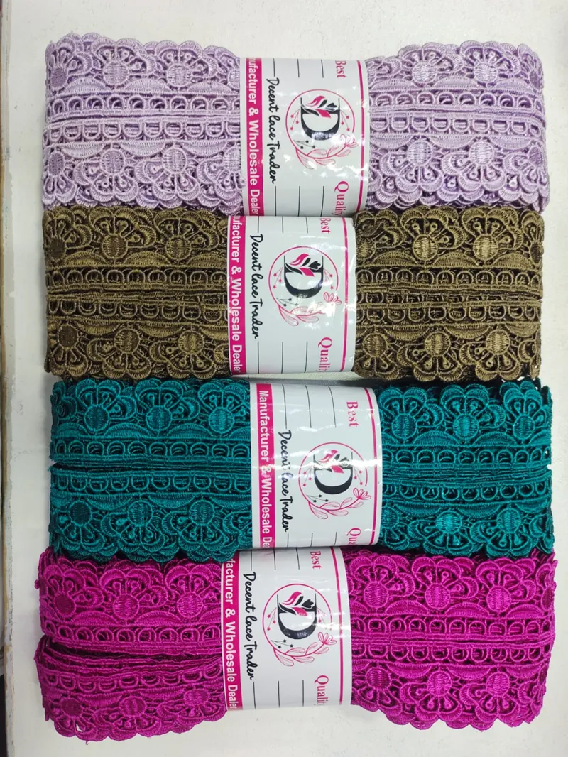 Medium Size Lace guipure lace design DL-M30, width about 2 – 5 cm (1 – 2 inches)