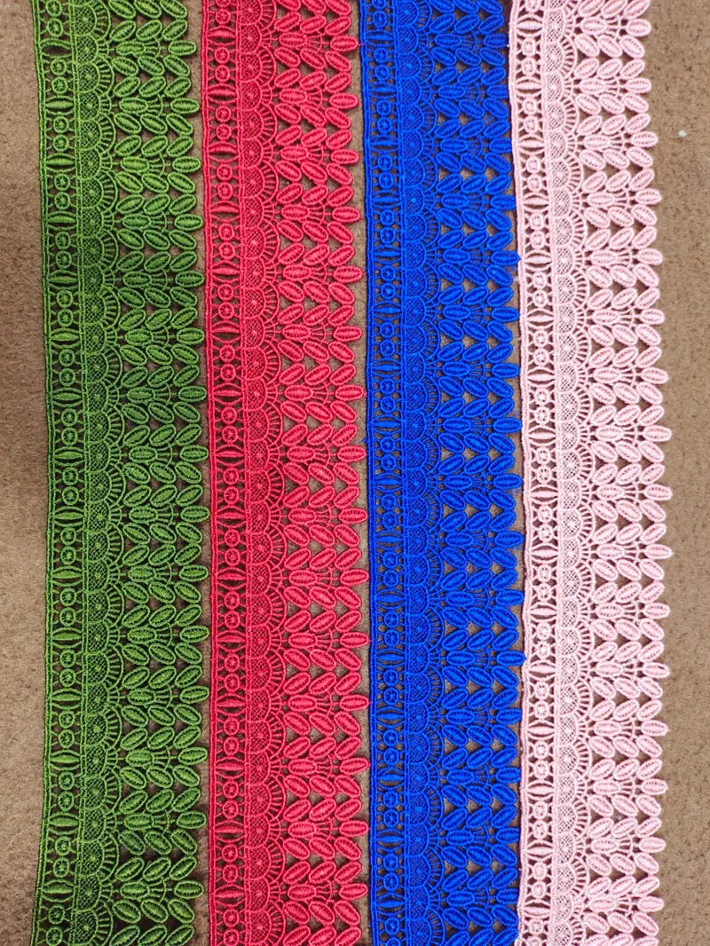 Scarf Lace guipure lace design DL-S08, width 3 – 5 inches (about 8 – 12 cm)
