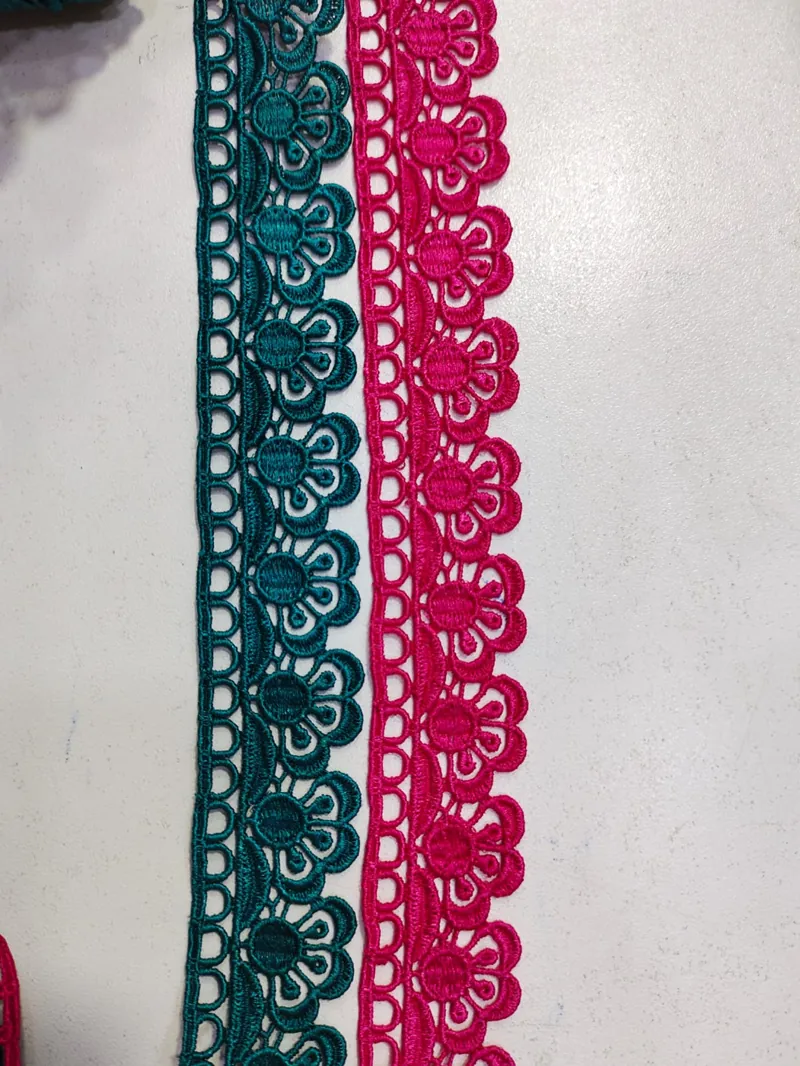 Scarf Lace guipure lace design DL-S09, width 3 – 5 inches (about 8 – 12 cm)