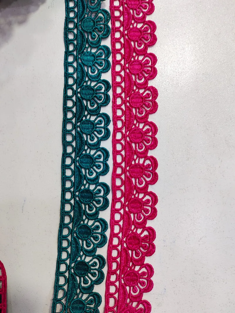 Scarf Lace guipure lace design DL-S10, width 3 – 5 inches (about 8 – 12 cm)