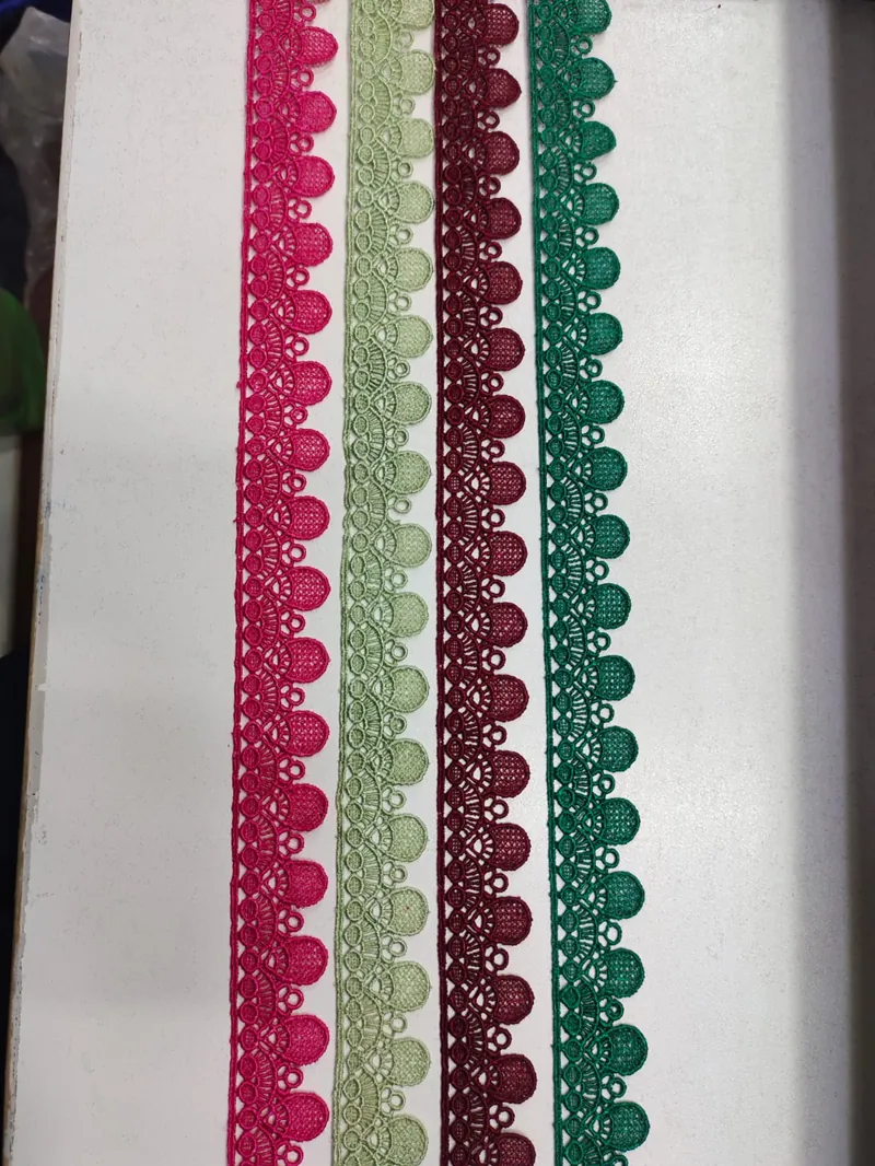Zero Size Lace: Narrow guipure lace trim