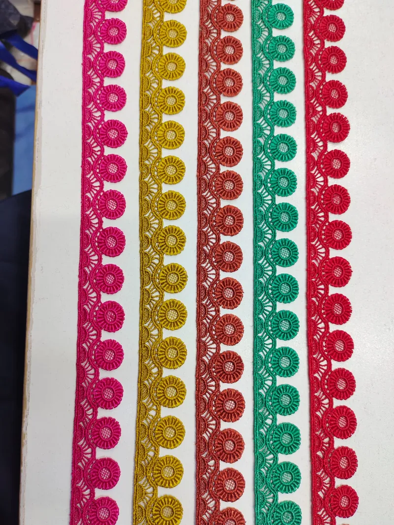 Zero Size Lace guipure lace design DL-Z02, width about 1 cm (under ½ inch)