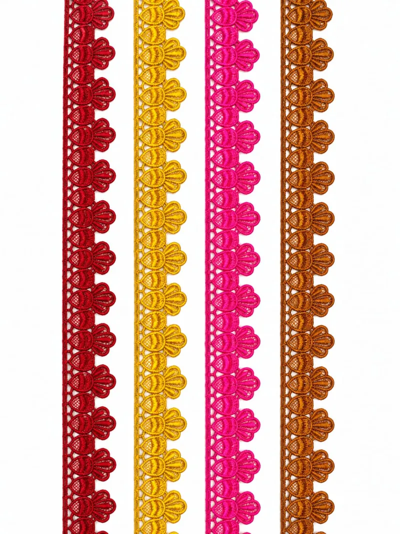 Zero Size Lace guipure lace design DL-Z04, width about 1 cm (under ½ inch)