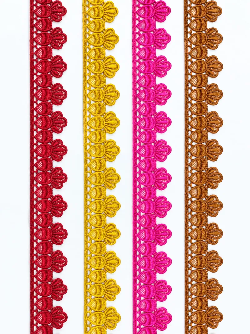 Zero Size Lace guipure lace design DL-Z05, width about 1 cm (under ½ inch)