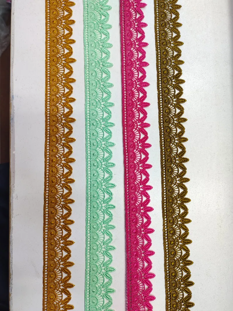 Zero Size Lace guipure lace design DL-Z06, width about 1 cm (under ½ inch)