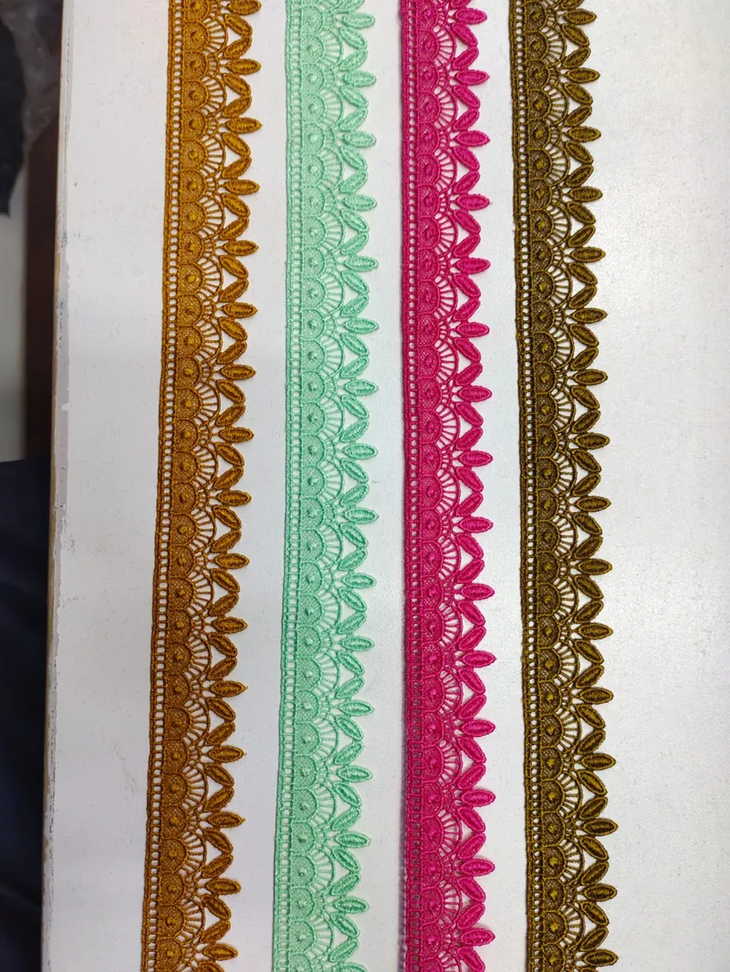 Zero Size Lace guipure lace design DL-Z07, width about 1 cm (under ½ inch)