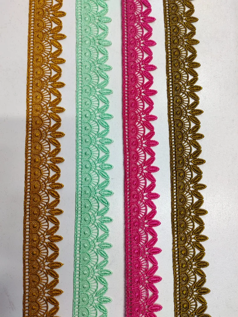 Zero Size Lace guipure lace design DL-Z08, width about 1 cm (under ½ inch)