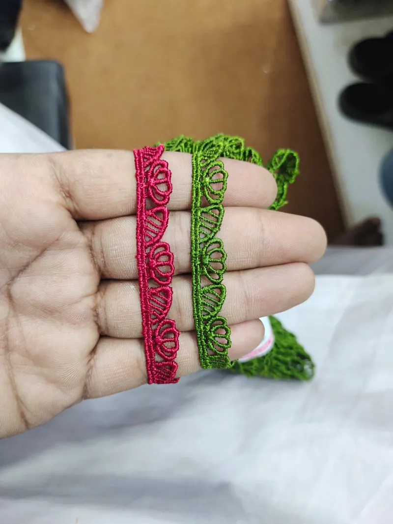 Zero Size Lace guipure lace design DL-Z10, width about 1 cm (under ½ inch)