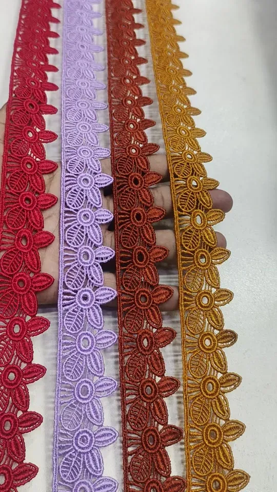 Medium Size Lace guipure lace design MEDIUM-121, width about 2 – 5 cm (1 – 2 inches)