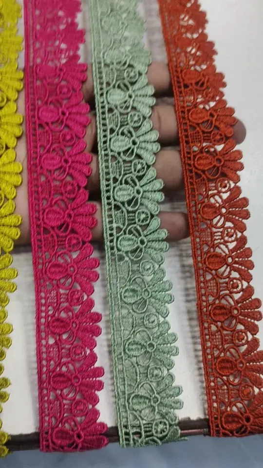 Medium Size Lace guipure lace design MEDIUM-122, width about 2 – 5 cm (1 – 2 inches)