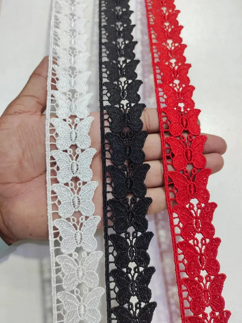 Medium Size Lace guipure lace design MEDIUM-131, width about 2 – 5 cm (1 – 2 inches)