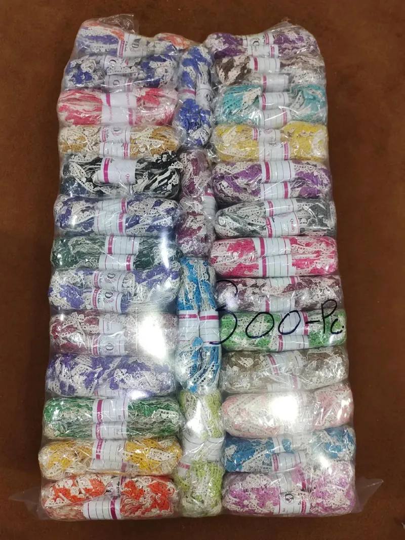 Guipure lace stock and packing at the Decent Lace Trader shop