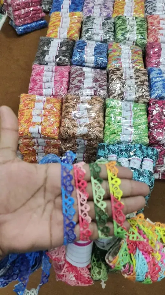 Guipure lace stock and packing at the Decent Lace Trader shop