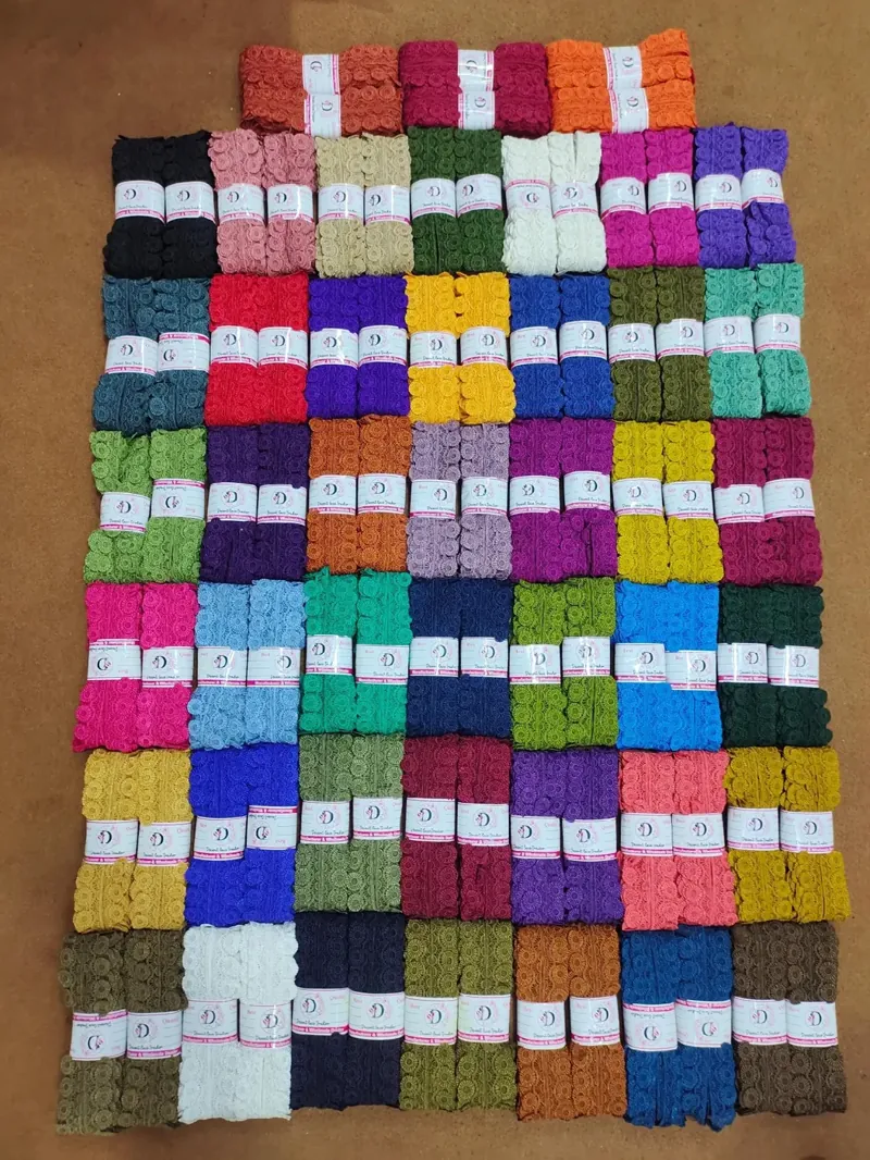 Guipure lace stock and packing at the Decent Lace Trader shop