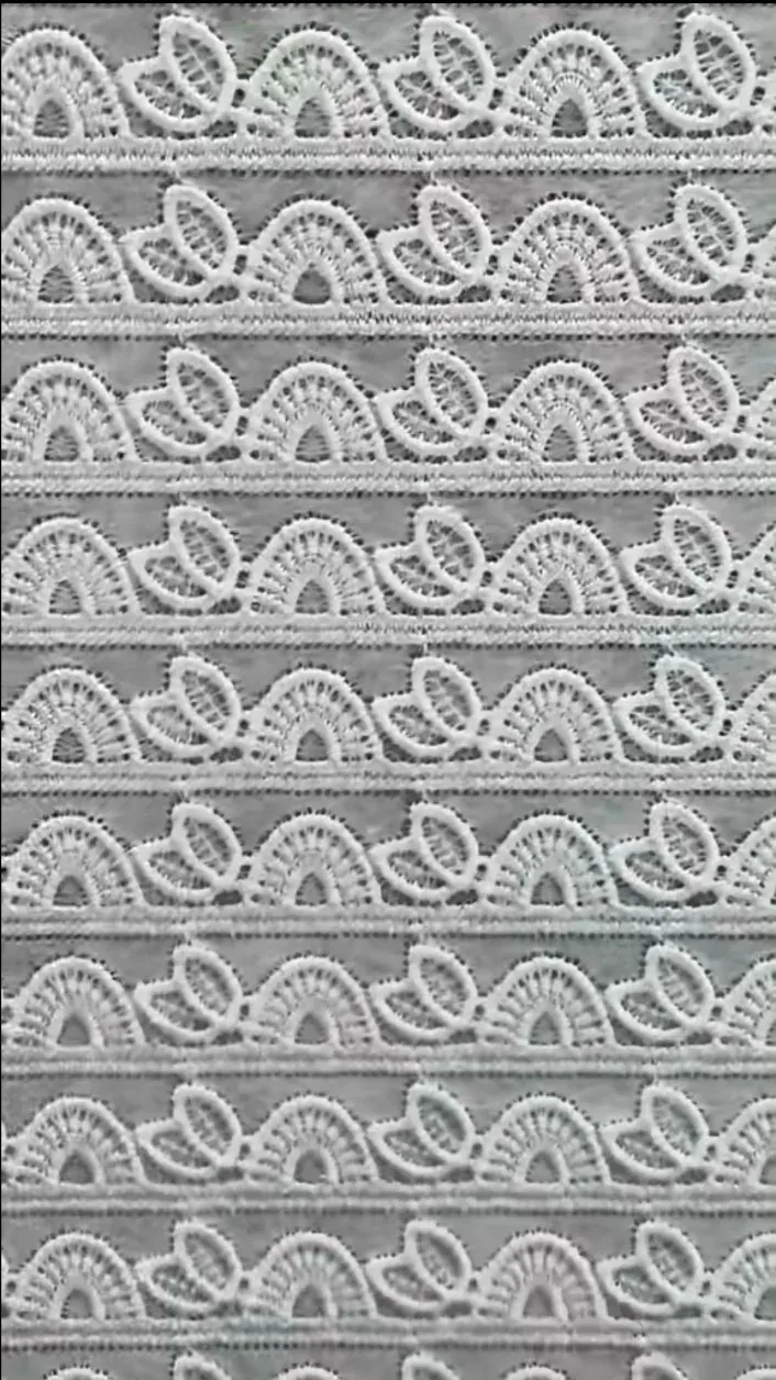 Guipure lace production on shuttle machines in Faisalabad