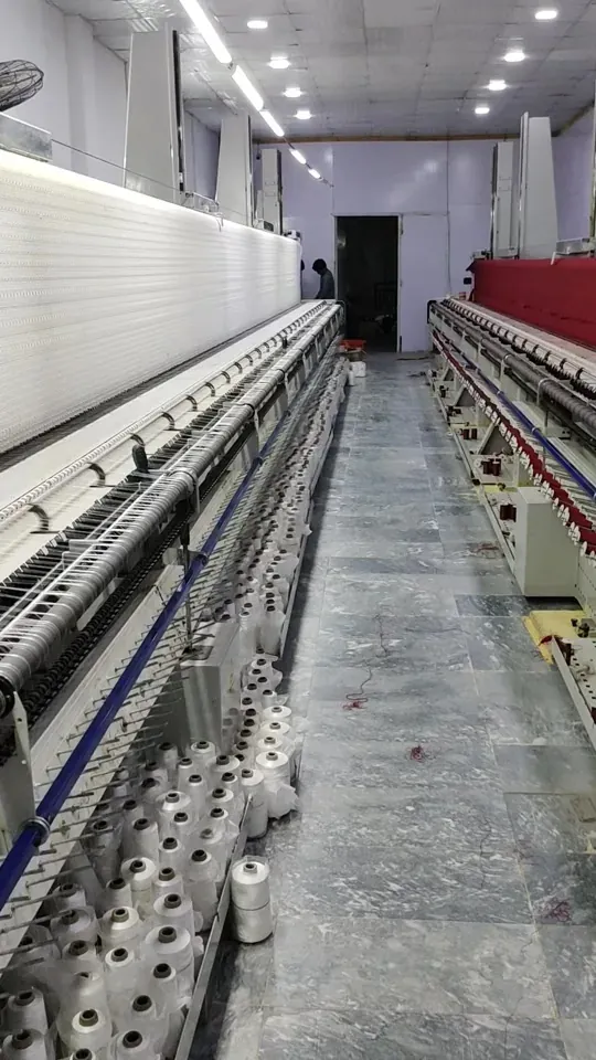 Guipure lace production on shuttle machines in Faisalabad