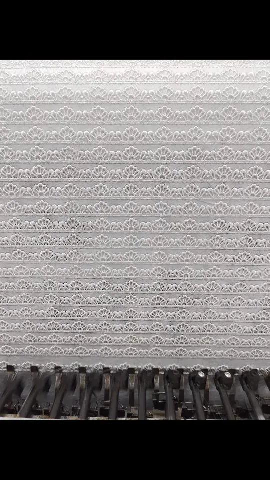 Guipure lace production on shuttle machines in Faisalabad