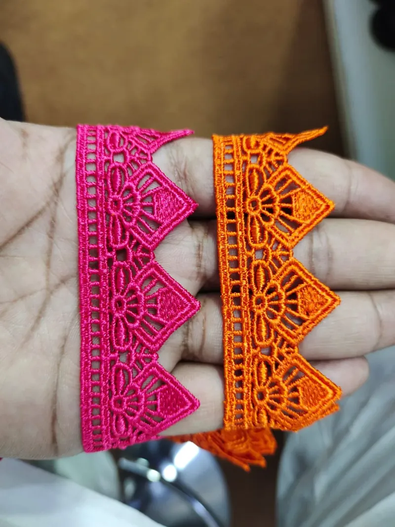 Scarf Lace guipure lace design SCARF-074, width 3 – 5 inches (about 8 – 12 cm)