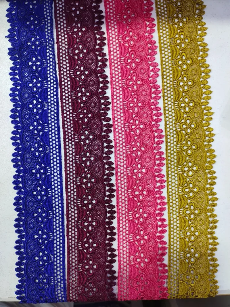 Scarf Lace guipure lace design SCARF-092, width 3 – 5 inches (about 8 – 12 cm)