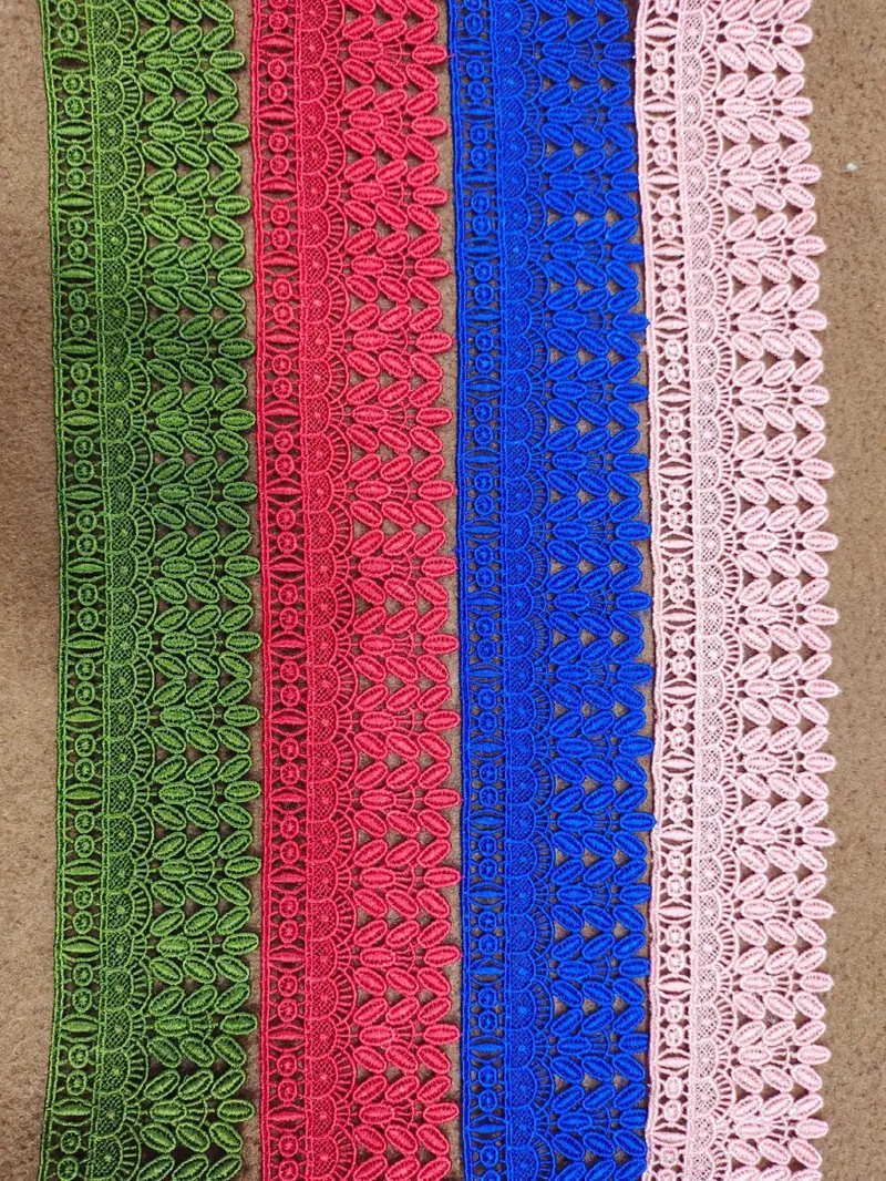 Scarf Lace guipure lace design SCARF-101, width 3 – 5 inches (about 8 – 12 cm)