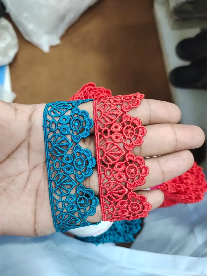 Scarf Lace guipure lace design SCARF-114, width 3 – 5 inches (about 8 – 12 cm)