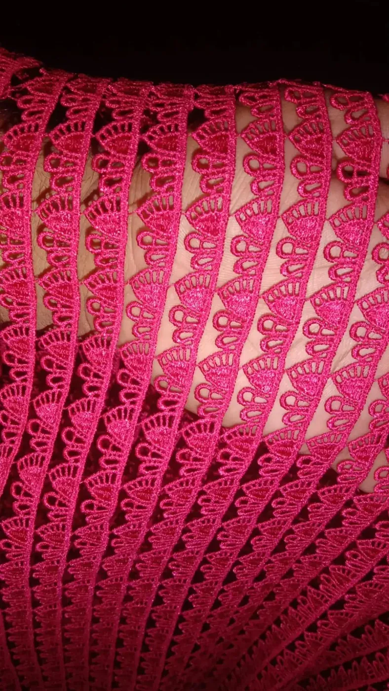 Scarf Lace guipure lace design SCARF-140, width 3 – 5 inches (about 8 – 12 cm)