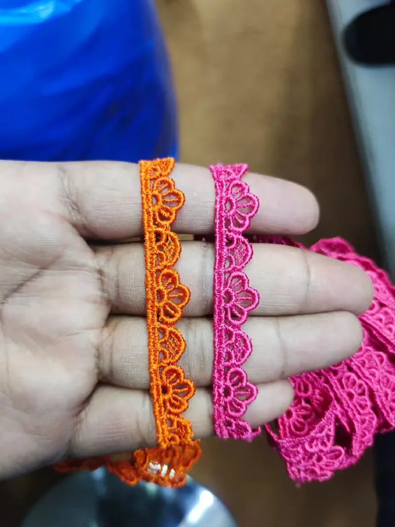 Zero Size Lace guipure lace design ZERO-061, width about 1 cm (under ½ inch)