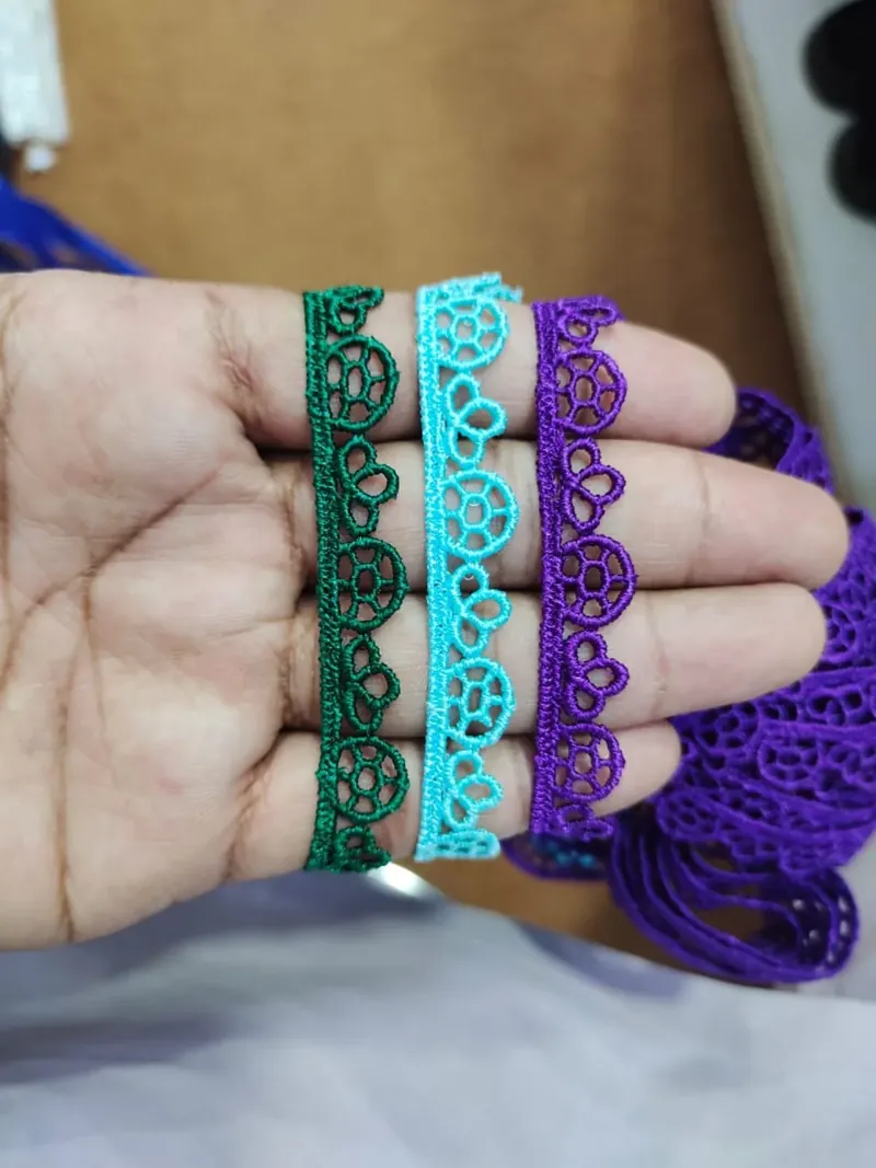 Zero Size Lace guipure lace design ZERO-103, width about 1 cm (under ½ inch)